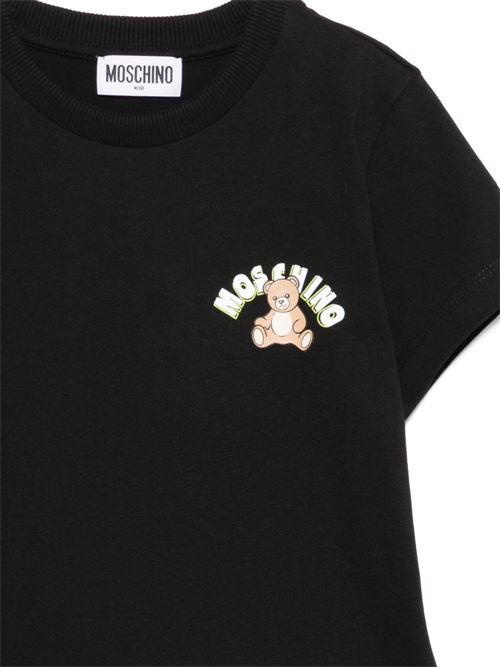 T-shirt unisex Moschino Kid Teen nera MOSCHINO KID-TEEN | HWM058LAA0160100